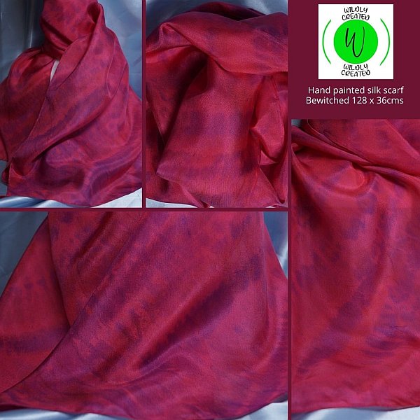 Long ladies silk scarf