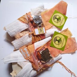 Mixed Media Textile Bundles on Etsy.