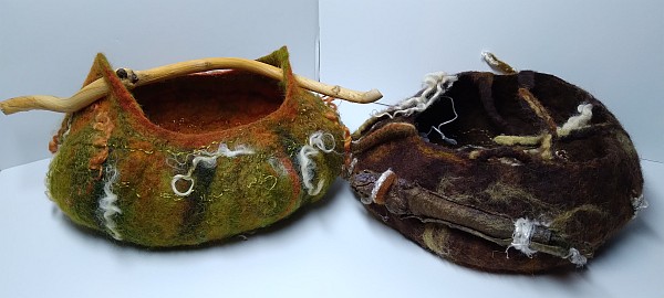 wet felted vessels