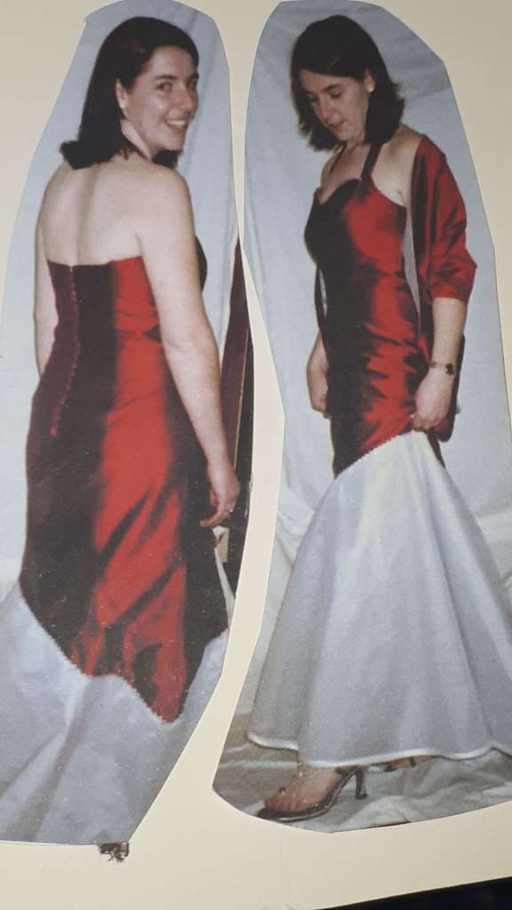 finished wedding dress