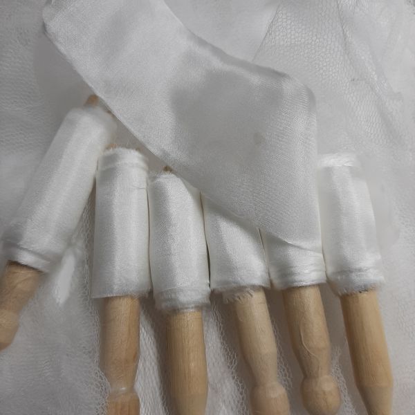 ivory silk ribbons