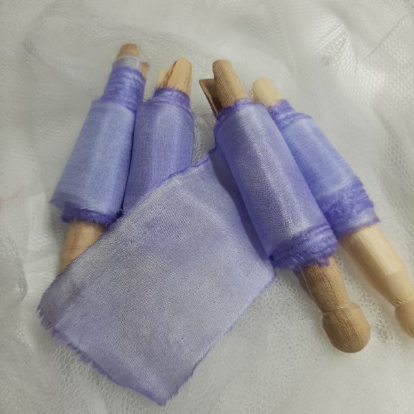 lilac silk ribbons