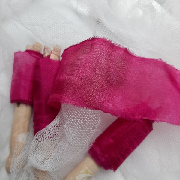 raspberry ripple silk ribbons